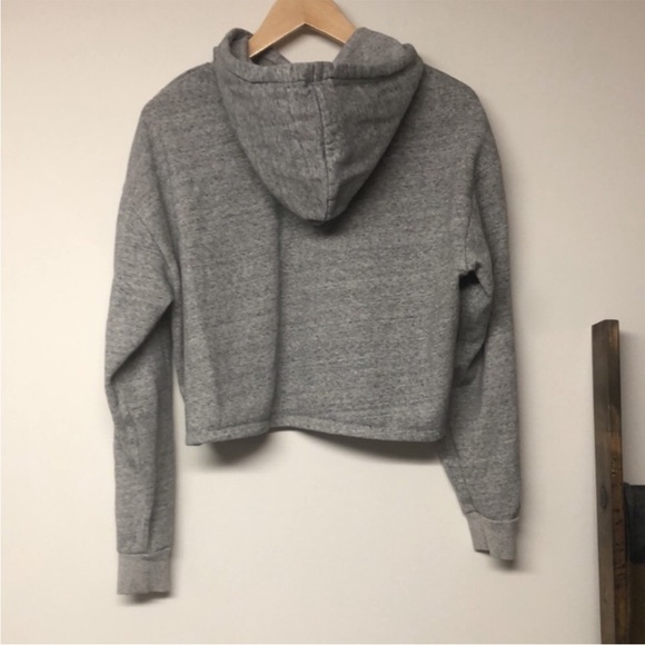 H&M Grey Crop Soft Hooded Sweater - Picture 4 of 10